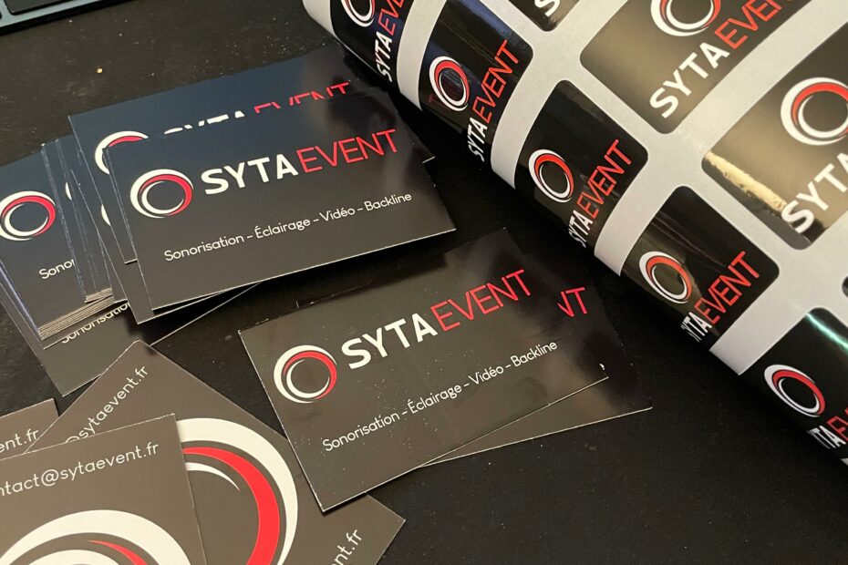 Photo Carte de visite et petit stiker de Sytaevent